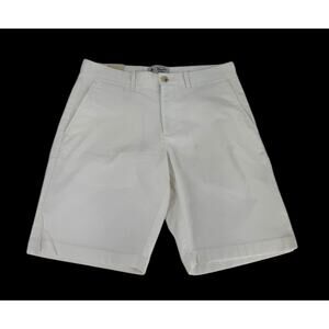 PENGUIN Women's Bermuda Chino Shorts Size 31 Slim Fit Stretch Short White NWT